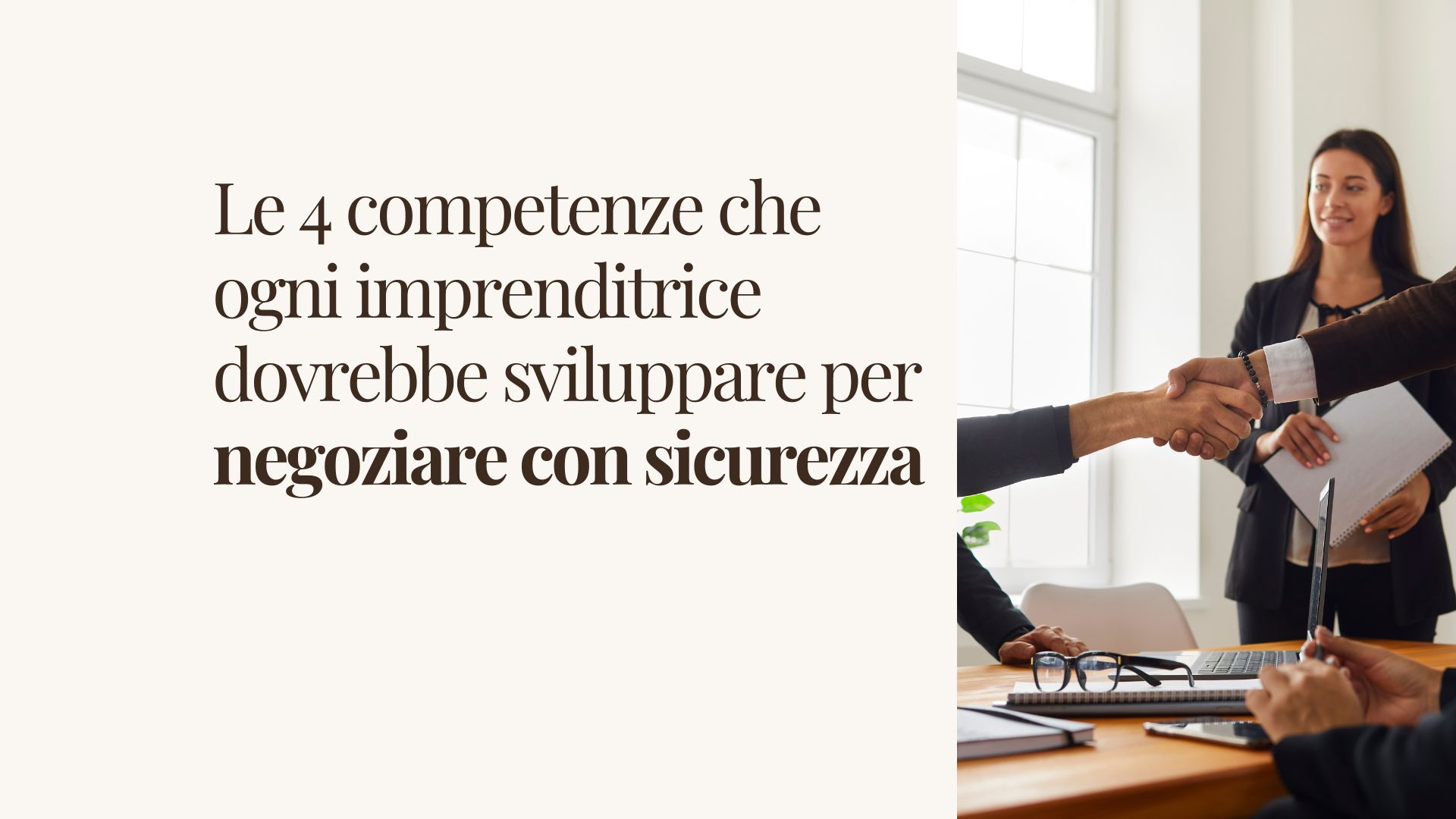 Negoziare con sicurezza da imprenditrice